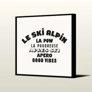 Tableau SKI AUSSOIS – L’Essentiel de la Glisse par Podevache