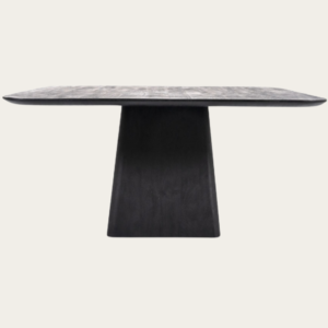 Table Aron 150 cm bois noir contemporaine |
