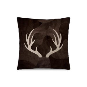 Coussin velours Cornes de Cerf