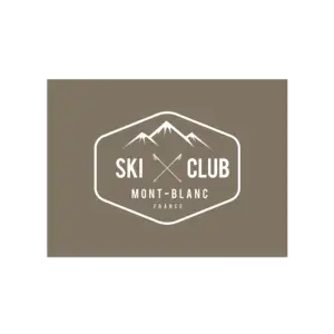 Set de table vinyle Ski Club