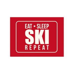 Set de table vinyle Eat Sleep Ski Repeat