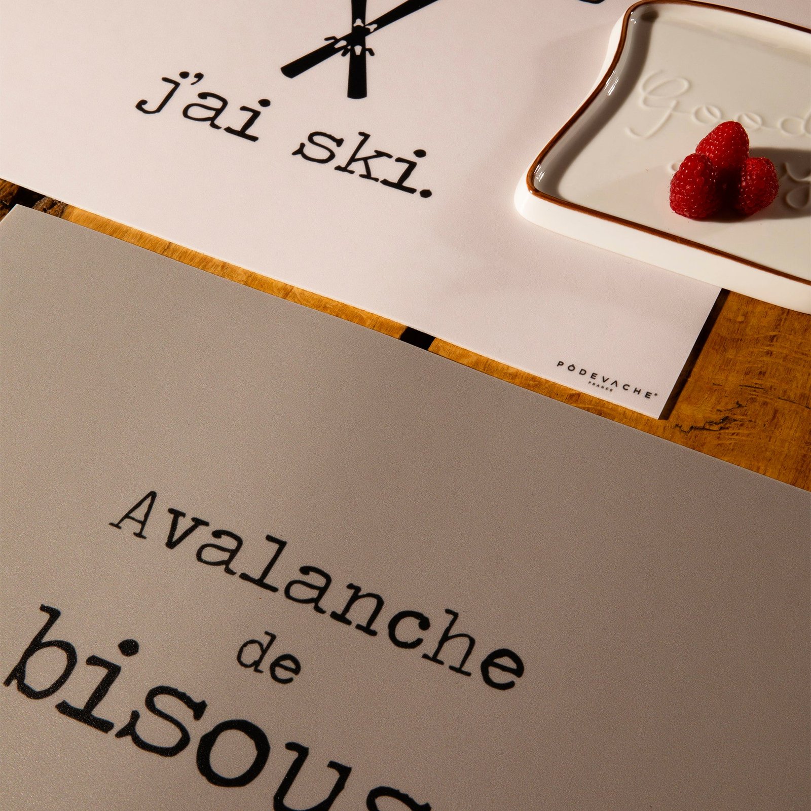 Set de table vinyle Avalanche – vue 2