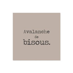 Lot de 6 dessous de verre vinyle Avalanche