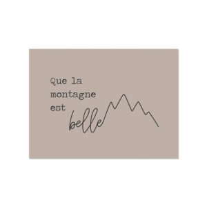 Set de table vinyle Montagne