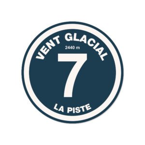 Set de table vinyle Piste Bleue