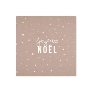 Lot de 6 dessous de verre vinyle Noël