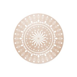 Lot de 6 dessous de verre vinyle Mandala