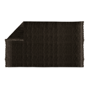 Plaid mohair uni Bois