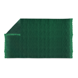 Plaid mohair uni Vert