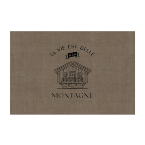 Tapis Vinyle Belle Vie Montagne