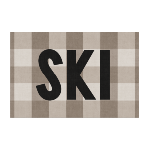 Tapis Vinyle Ski Tartan