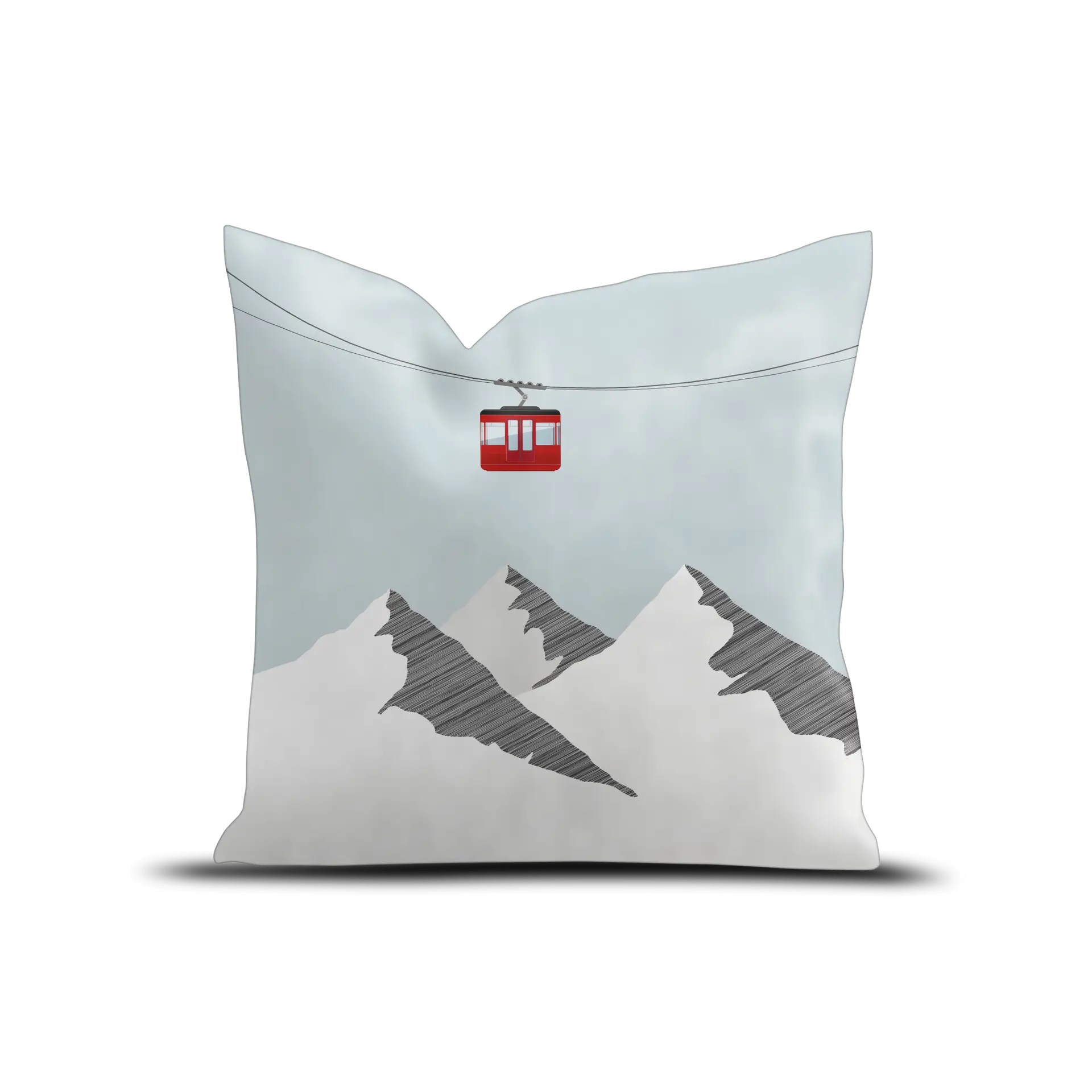 Coussin Velours Zugspitze