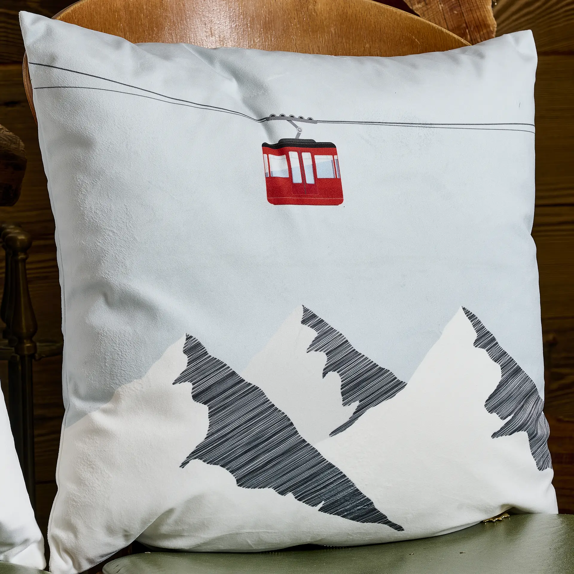 Coussin Velours Zugspitze – vue 3