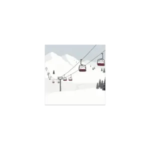 Lot de 6 dessous de verre vinyle Sulzkogel
