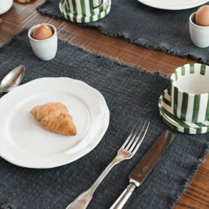 Set de Table Handloom Dark Grey (lot de 2) – Lorena Canals