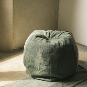Pouf Stonewashed Duck Green – Lorena Canals