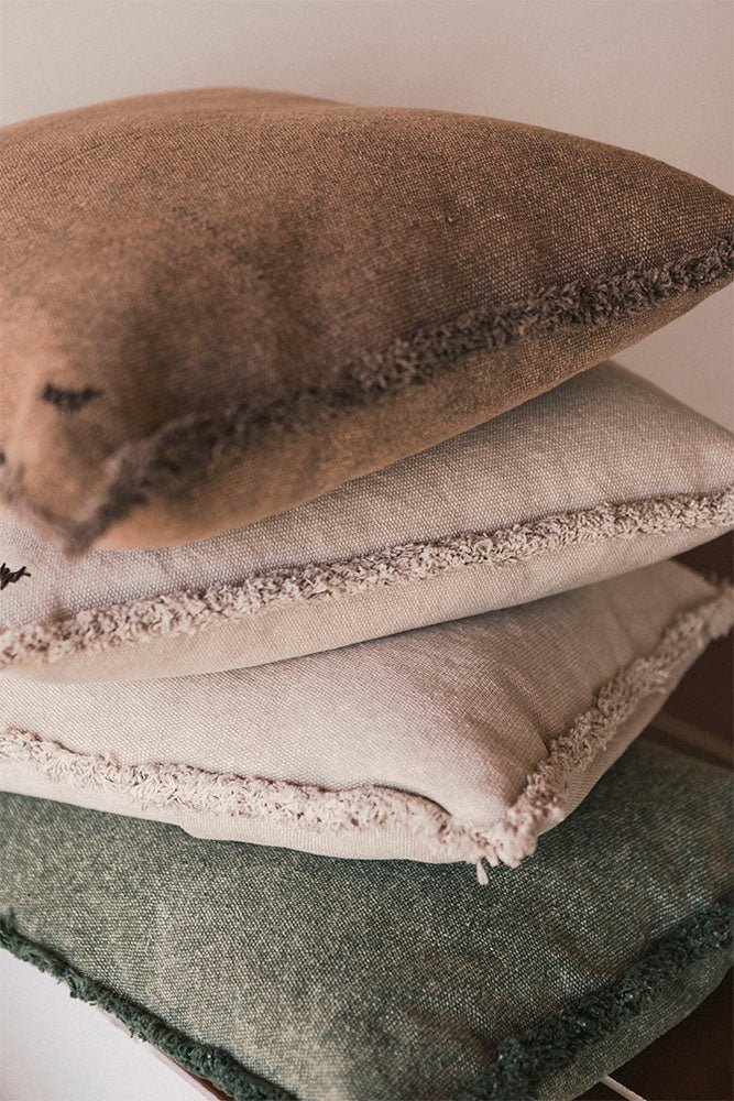 Coussin Rectangulaire Stonewashed Duck Green – Lorena Canals – vue 6