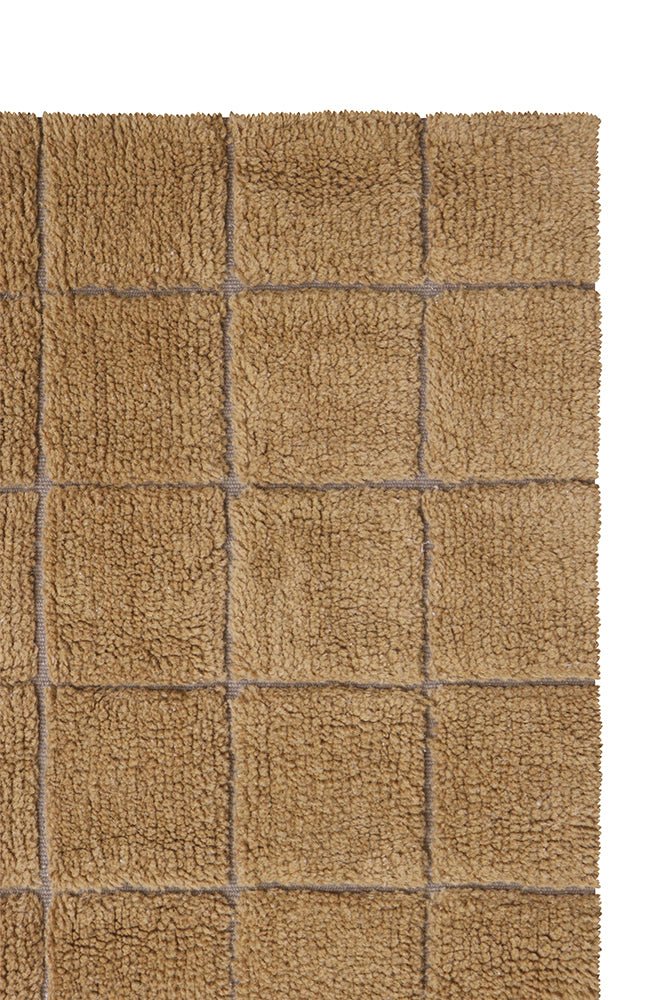 Tapis en Laine de Couleur Mosaic Ochre – Lorena Canals – vue 5