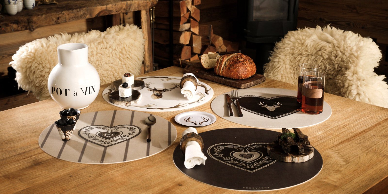 Art de la table – ambiance Au Chalet