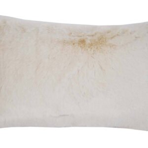 Coussin Antarctique en laine et fausse fourrure