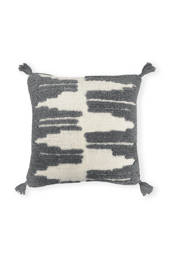 Cojín Zagros Charcoal Natural – Lorena Canals