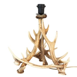 Pied de lampe en bois de cerf – Maison Yak