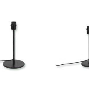 Pie de lámpara en metal negro – Maison Yak