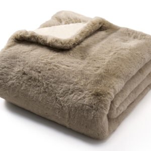 Plaid Polar en fausse fourrure (nouvelle collection) – Maison Yak