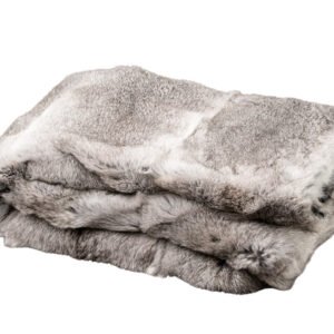 Plaid en fourrure de lapin – Maison Yak