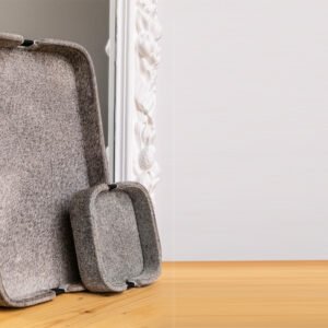 Plateau rectangulaire Tiffany en peau de vache – Maison Yak