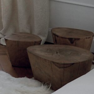 Tables de salon Tronc (set de 3) – Maison Yak