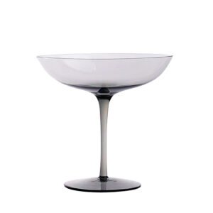 Set de 4 coupes à champagne Nak en verre fumé – Maison Yak