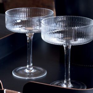 Set of 4 Dzo champagne glasses – Maison Yak