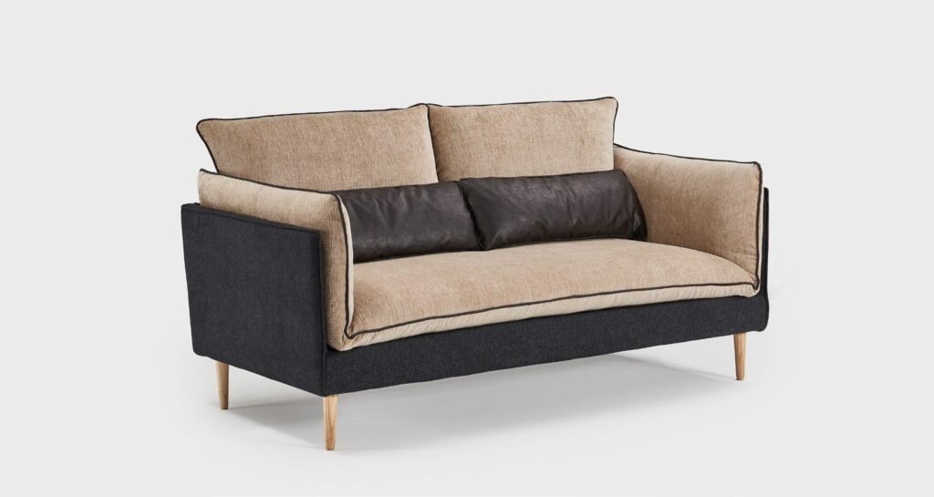 Sofarev Canapé Contemporáneo de 01 pies de madera