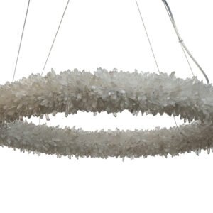 Lustre circulaire Cristal Ø 80 cm – Maison Yak