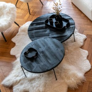 Table basse ronde Barnabé – Maison Yak