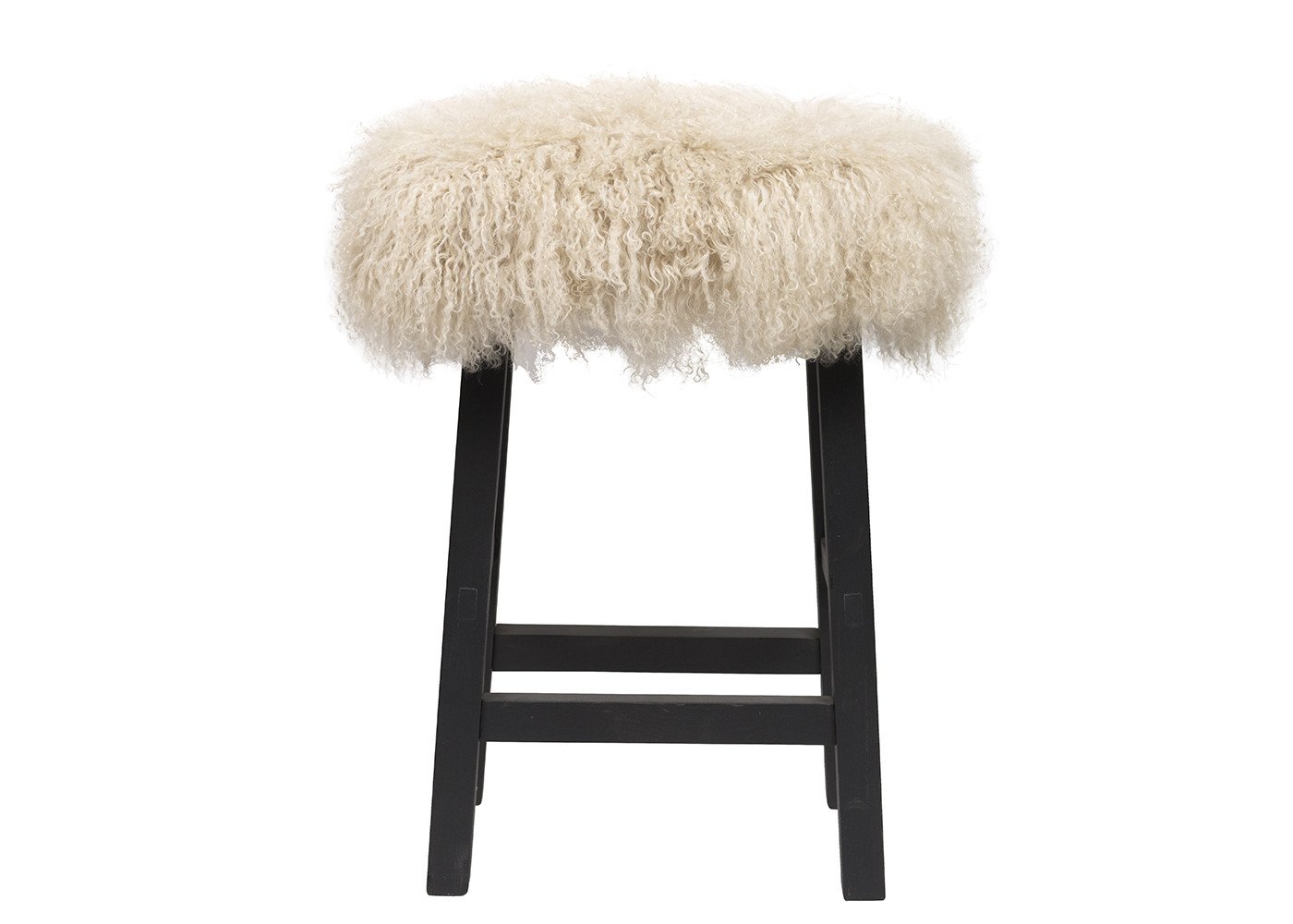 Victor Tibetan fur stool – Maison Yak – view 2