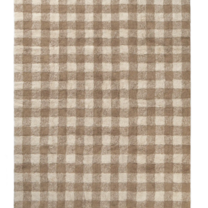 Tapis Lavable Vichy Marron – Lorena Canals